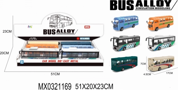 Autobus ALLTOYS dla dzieci od 3 lat, 51 × 23 × 20 cm