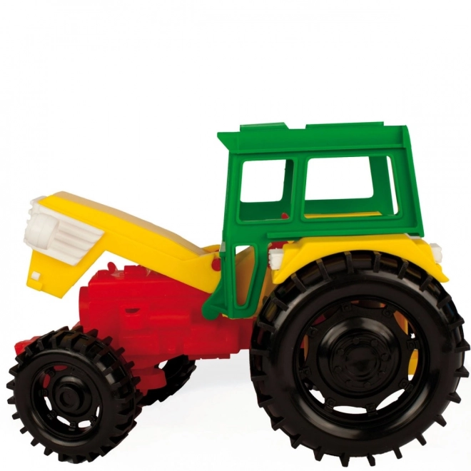 Traktor z przyczepą dla koni