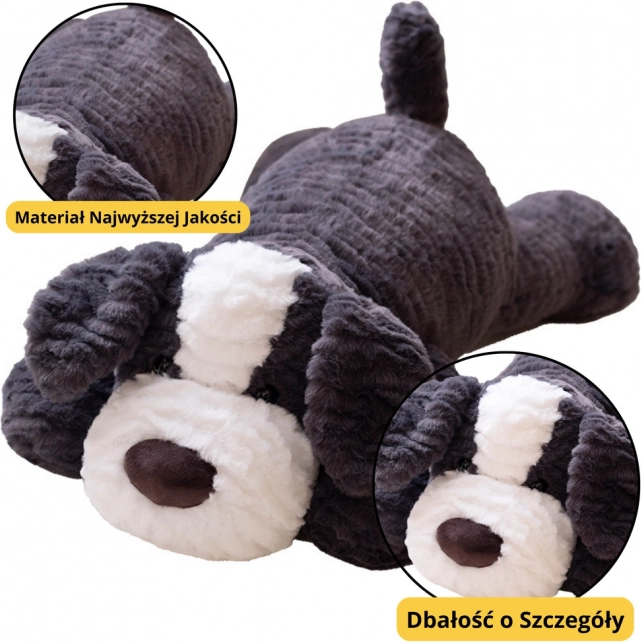 Pluszowy piesek ciemnoszary 30 cm