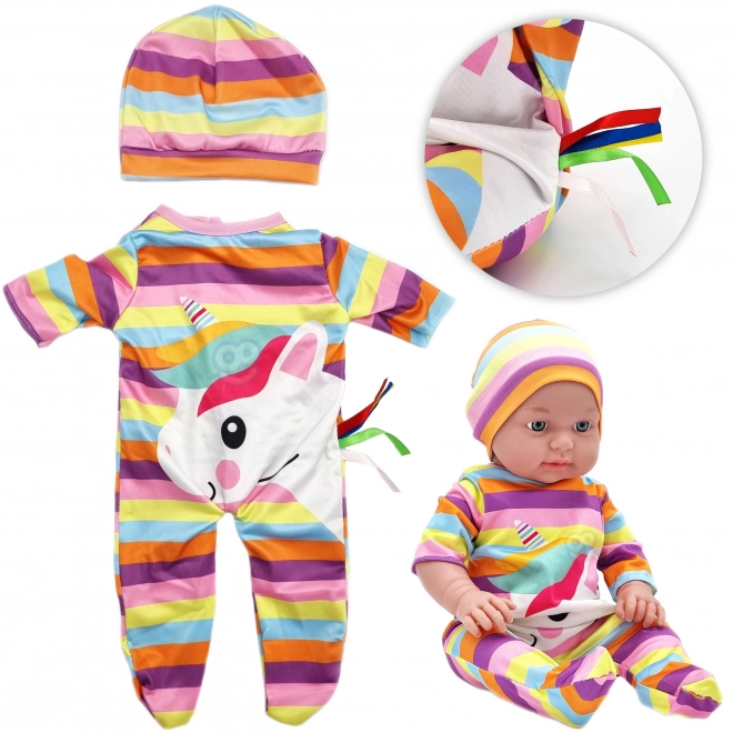 Woopie królewskie ubranie dla lalek zestaw jednorożec z czapką 43-46 cm
