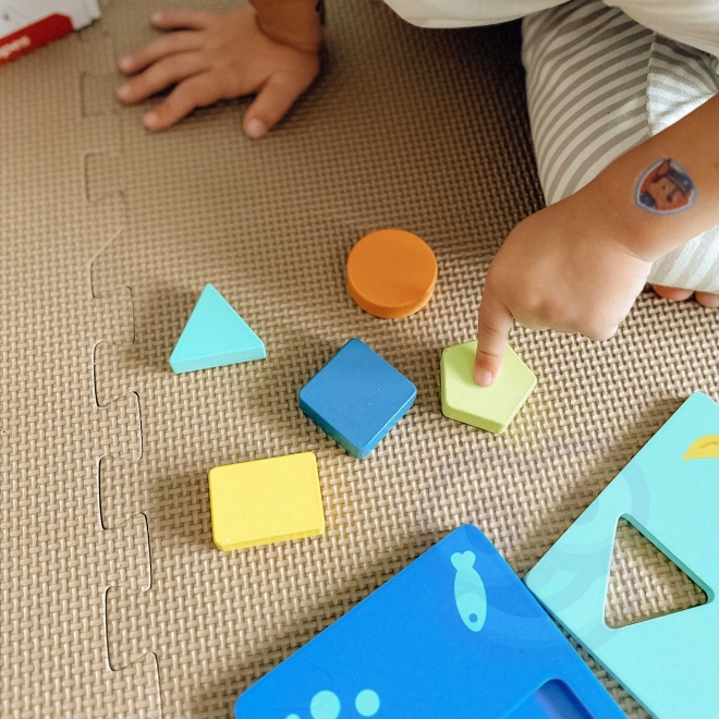 Montessori układanka kształty i kolory ze zwierzątkami