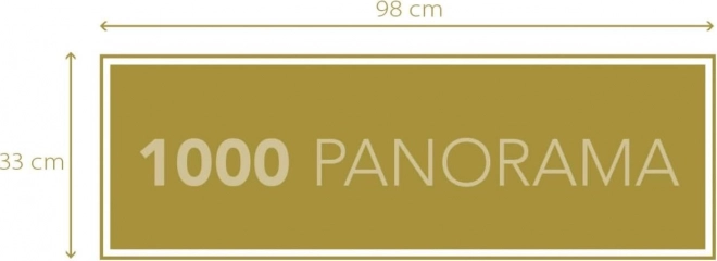 Puzzle 1000 elementów Panorama Peanuts