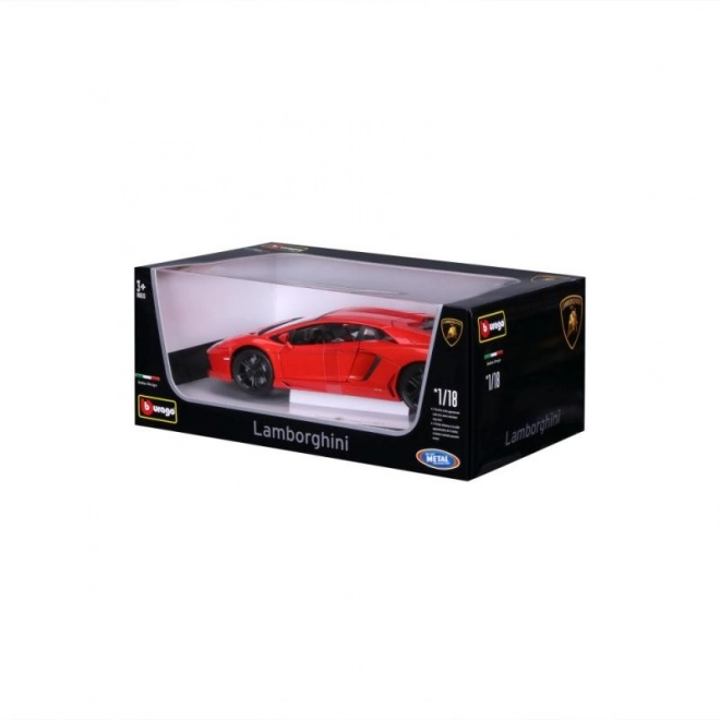 Bburago Lamborghini Aventador 1:18 pomarańczowy 18-11033