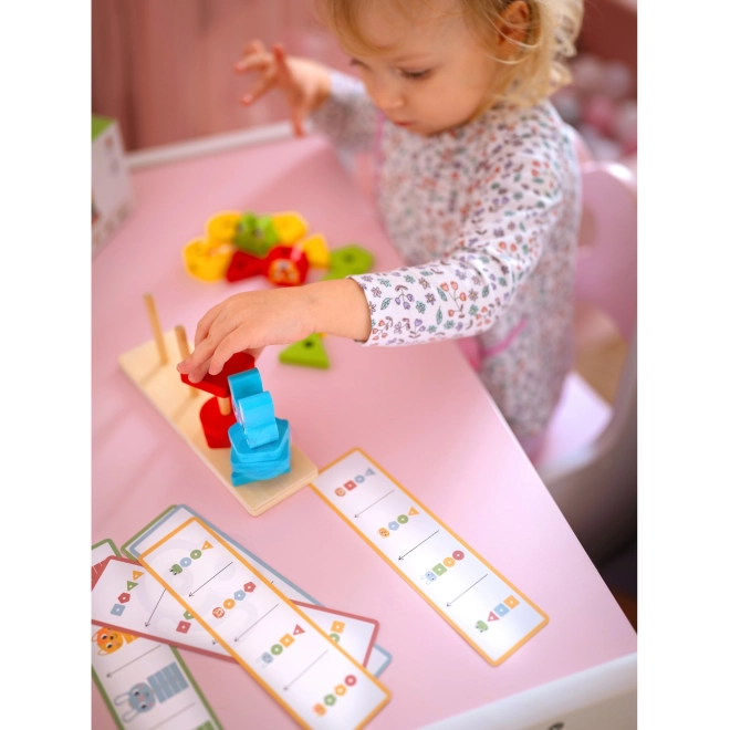 Montessori układanka zwierzątka piramidka 27 elementów FSC