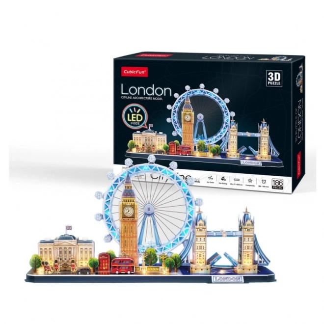 3D Puzzle City Line - Londyn z LED