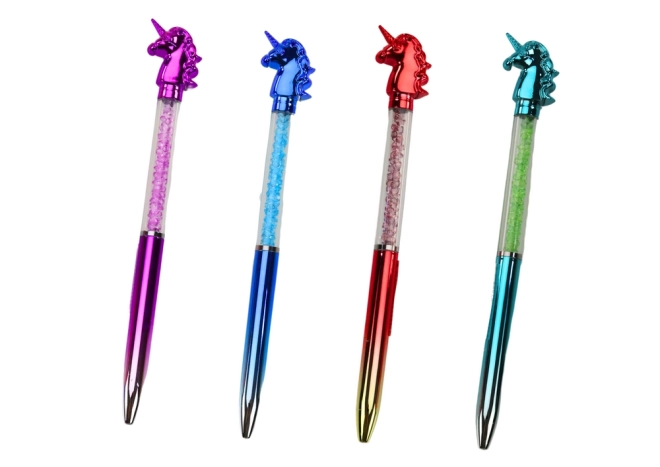 Długopis Jednorożec z diamentami Unicorn Niebieski wkład 0,7 mm Mix