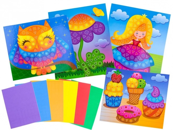 Kreatywna piankowa mozaika Sowa – A