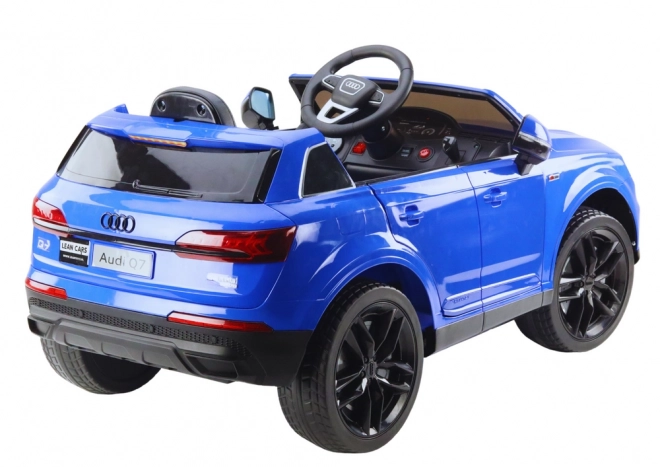 Samochód na baterie Audi Q7, kolor niebieski lakierowany