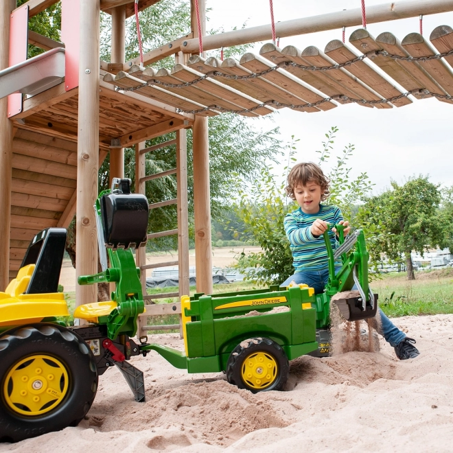 Przyczepa Rolly Toys John Deere z otwieranymi bokami