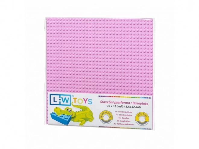 L-W Toys Płytka podstawowa 32x32 różowa