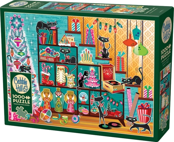Puzzle Świąteczne Kotki 1000 elementów