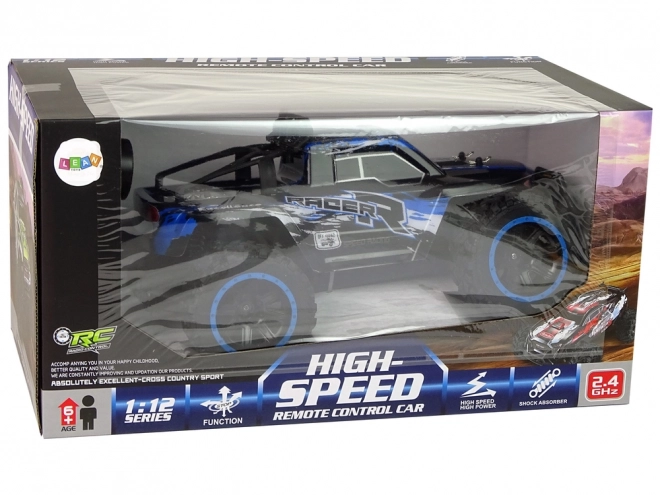 Off-Road R/C 2.4 G amortyzatory 1:12 niebieskie