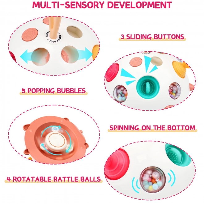 Zabawka sensoryczna Jeż 4w1 Pop-it Aktywny
