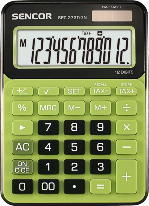 Biurkowy kalkulator z 12‑miejscowym wyświetlaczem LCD
