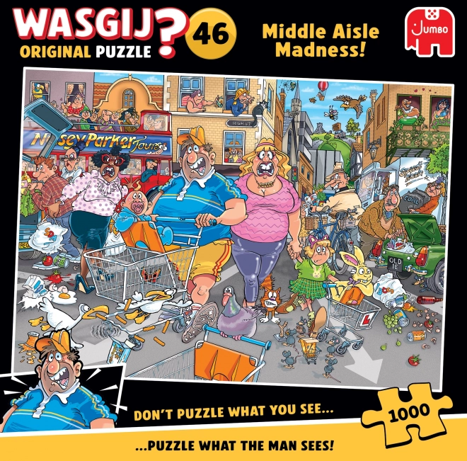 Jumbo Puzzle Wasgij: Szaleństwo środkowej ulicy 1000 elementów