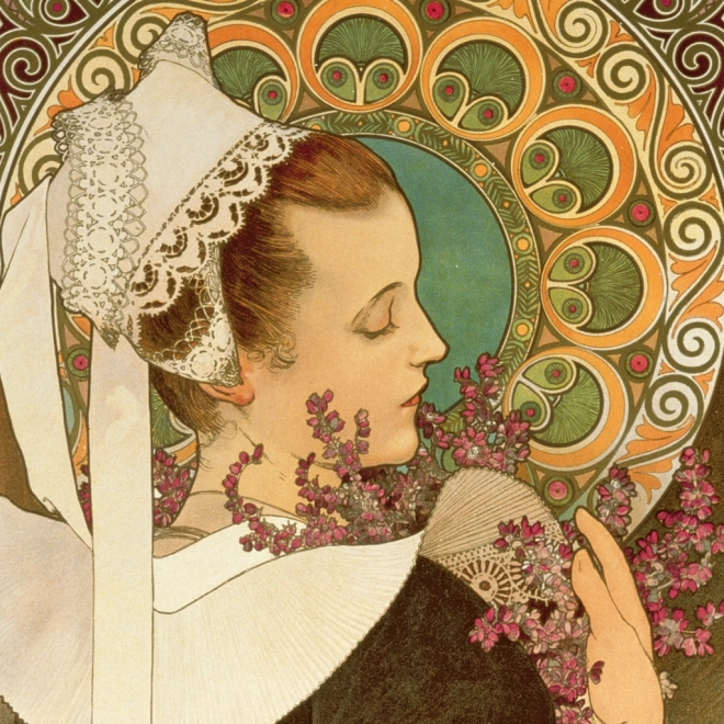 Kalendarz notatnikowy Alfons Mucha 2026