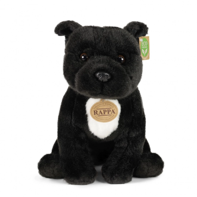 Pluszowy pies Staffordshire Bull Terrier 30 cm czarny ECO-FRIENDLY