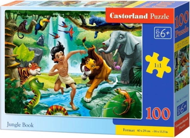 Puzzle 100 elementów Księga Dżungli Castorland