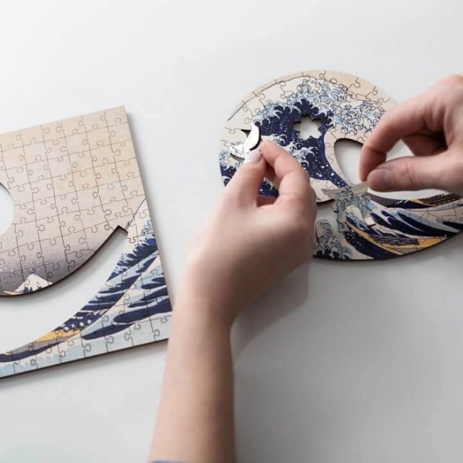 Drewniane puzzle Wielka Fala u Kanagawy 200 elementów