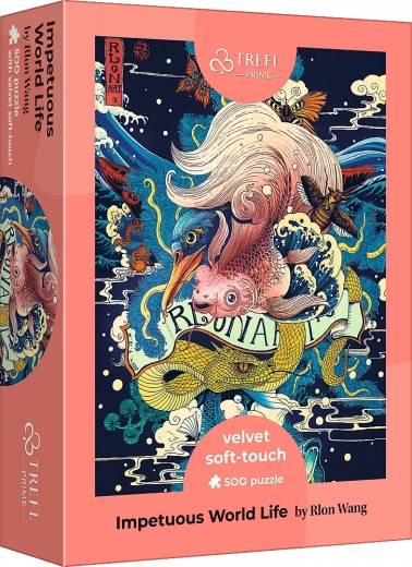 Trefl puzzle Velvet Soft Touch: Nieokiełznany świat życia 500 elementów (UFT)