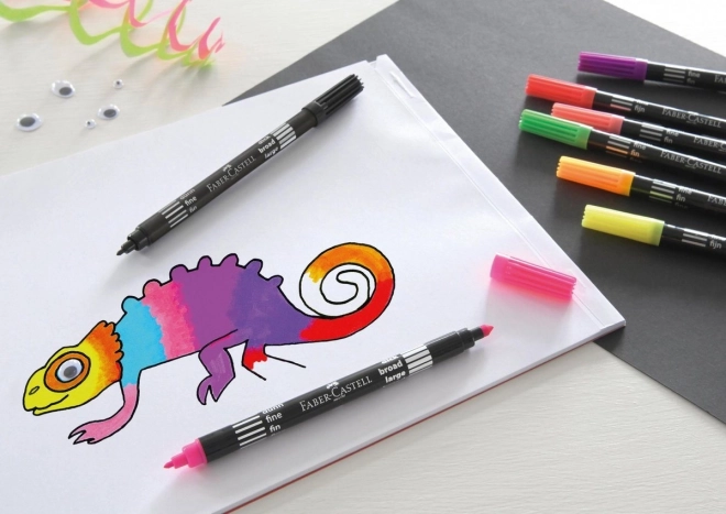 Faber-Castell Neon dwustronne flamastry - 10 kolorów