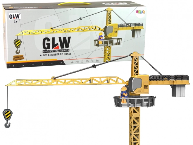 Żółty żuraw budowlany 95 cm