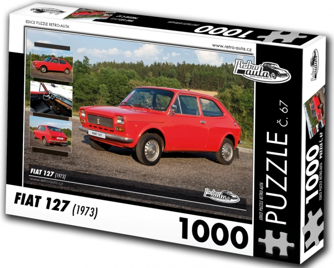 Retro auta Puzzle Fiat 127 z 1973 roku, 1000 elementów