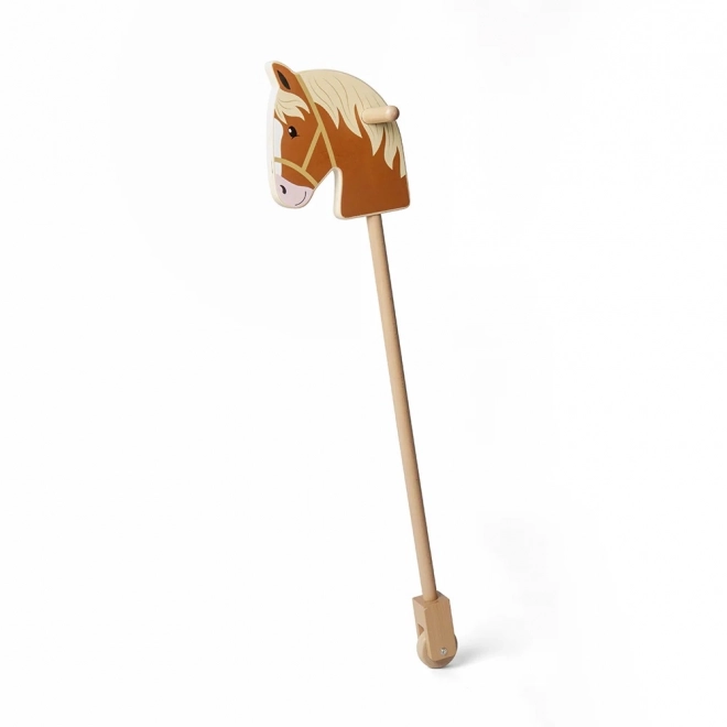 Bigjigs Toys Drewniany konik na kiju