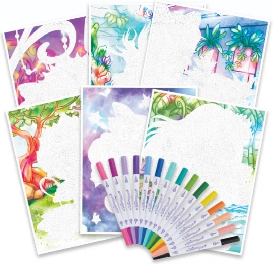 15 dwustronnych flamastrów z bogatą paletą kolorów