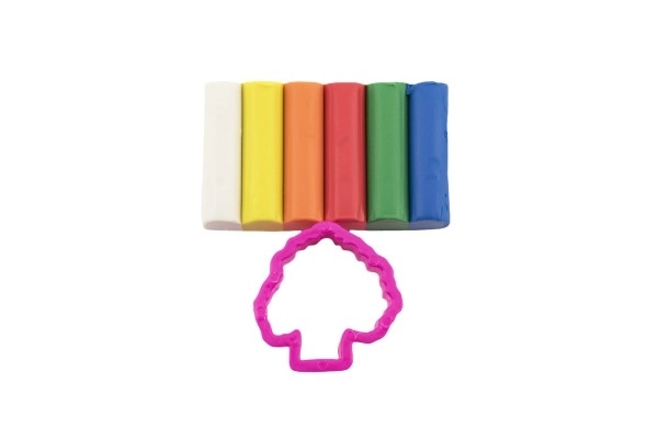 Modelina/Plastelina NARA 50g 6 szt. z foremka 4 rodzaje na kartonie 9,5x14cm