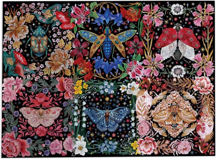 Puzzle Chrząszcze wśród kwiatów 1000 elementów