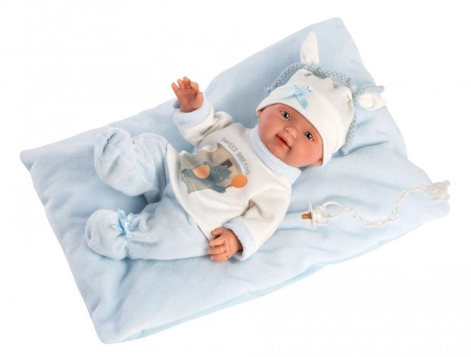 Llorens 26311 NOWORODEK CHŁOPCZYK - realistyczna lalka niemowlę z całowinylowym ciałem - 26 cm
