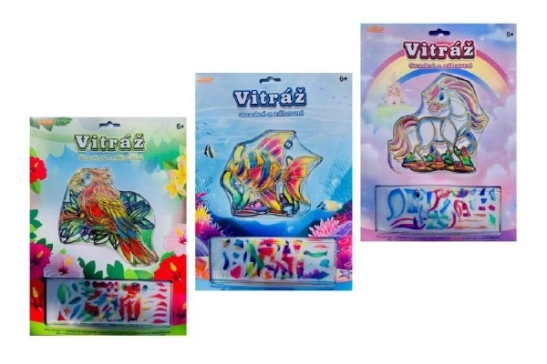Kreatywna witraż dla dzieci 13x13 cm