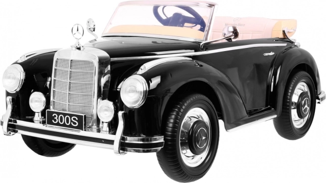 Elektryczny samochodzik MERCEDES-BENZ 300S retro lakierowany czarny