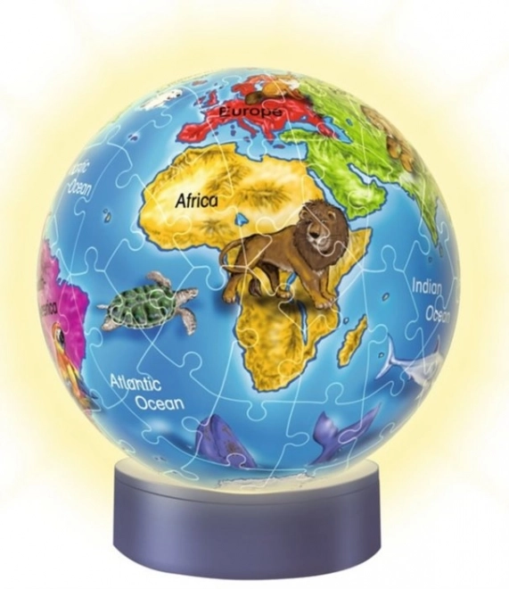 RAVENSBURGER Świecący puzzleball Globus 72 elementy
