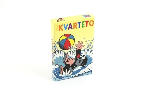 Kvarteto Krecik gra towarzyska - karty w papierowym pudełku 6x9cm
