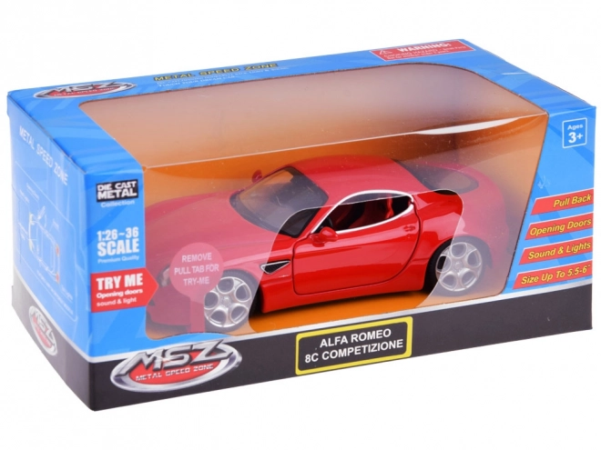 Metalowy model auta Alfa Romeo 8C Competizione skala 1:32