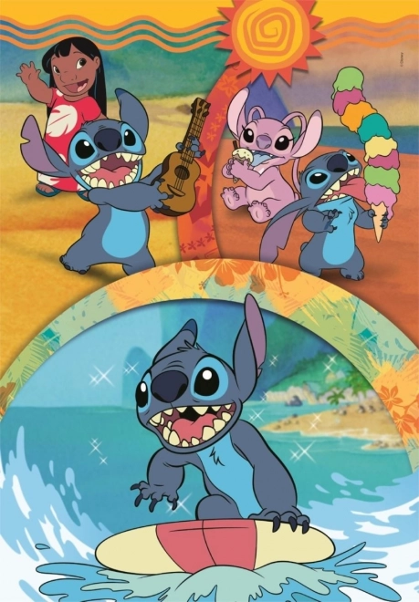 Puzzle Stitch i Przyjaciele 104 elementy
