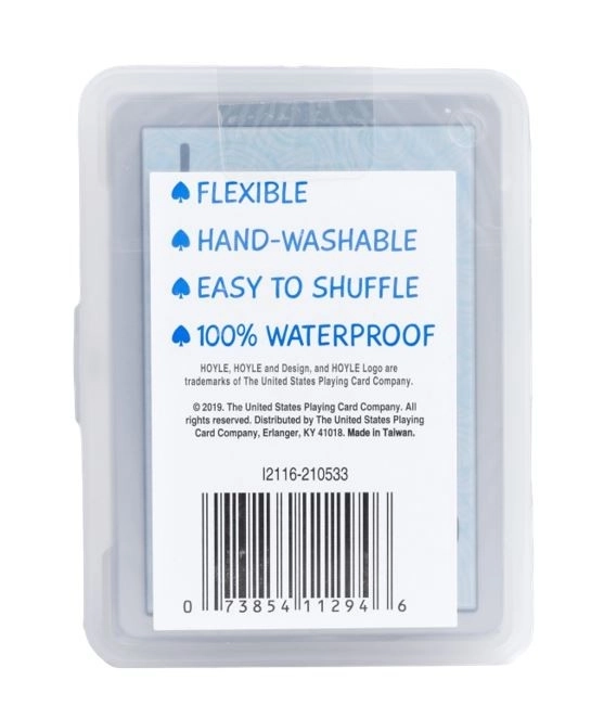 Karty do gry Hoyle wodoodporne Clear