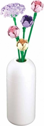 Sluban piwonie w wazonie – klocki Flowers
