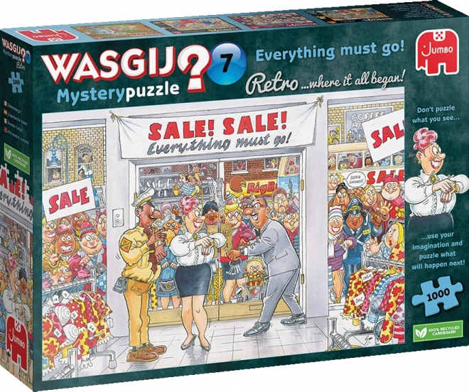 JUMBO Puzzle WASGIJ Mystery 7: Wszystko musi zniknąć! 1000 elementów