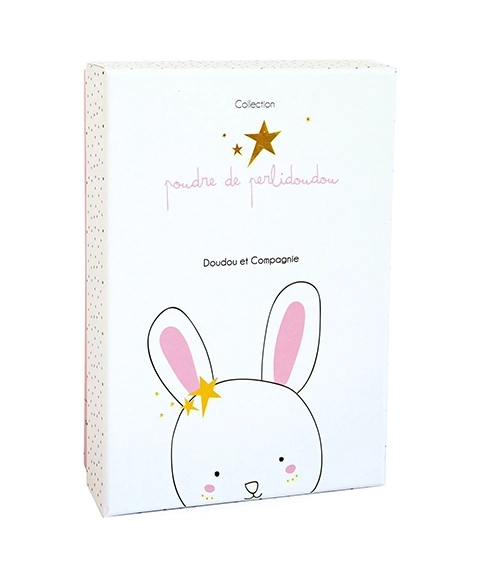 Doudou Zabawka z uchwytem na smoczek króliczek 15 cm