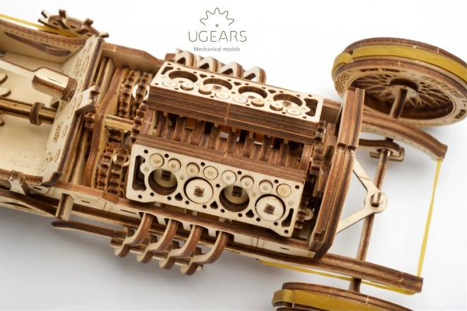 Ugears 3D puzzle - U9 Grand Prix auto 348 elementów