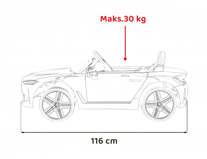 Samochód dziecięcy na baterię BMW i4 – Niebieskie