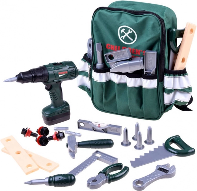 Zestaw narzędzi dla dzieci DIY w plecaku dla małego majsterkowicza - 19 sztuk
