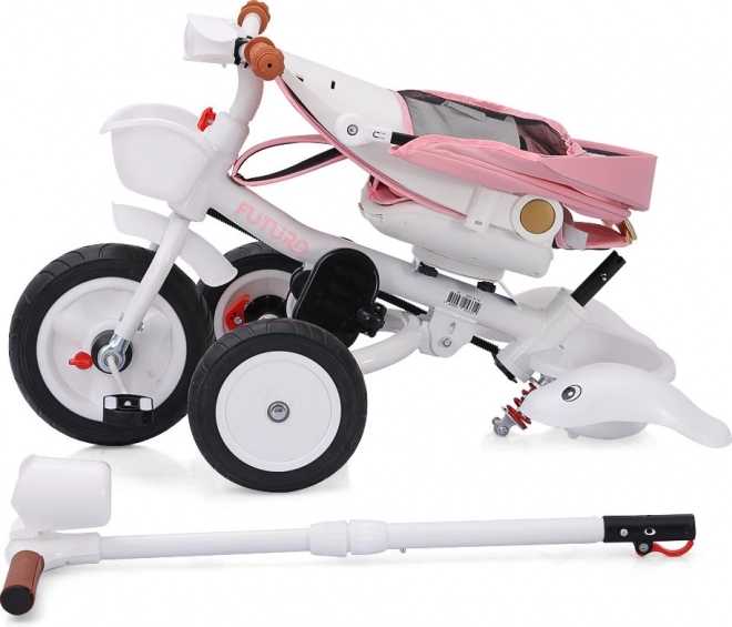 CHIPOLINO Trójkołowiec z daszkiem Futuro 2w1 Princess