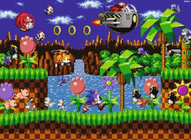 Puzzle Jeż Sonic 500 elementów