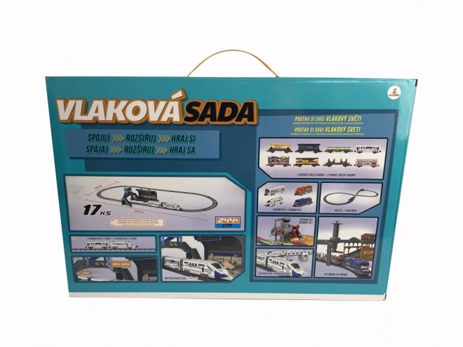 Zestaw kolejki o długości 244 cm