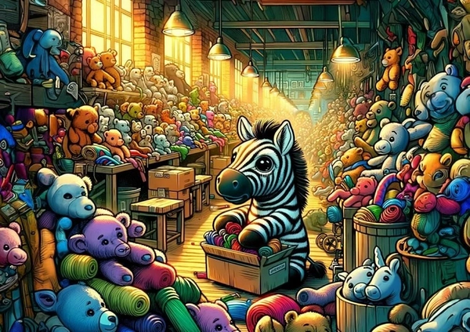 Puzzle Fabryka zabawek 100 elementów