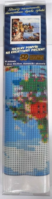 Malowanie diamentowe przy wybrzeżu 30x40cm